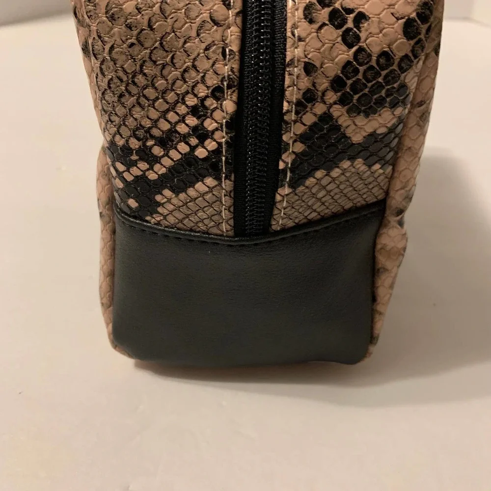 Tender Love and‎ Carry Faux Snakeskin Cosmetic Bag  NWT